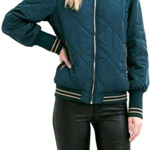 Teal/ Green women's bomber jacket ** BRAND NEW **